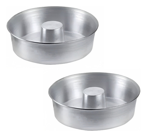 Set X 2 Savarin Aluminio 24 Cm Tortera Budin Reposteria Flan