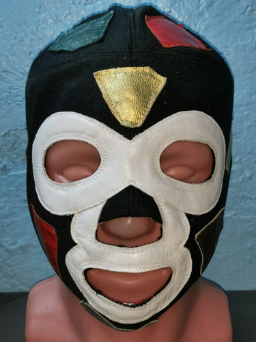 Mascara Luchador El Vagabundo Piel Profesional Cabeza Chica