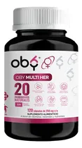 Comprar Vitaminas Mujer 120 Capsulas Con 20 Ingredientes: Biotina, Colageno, Vitamina B12, Zinc, Calcio Y Mas | Multivitaminico Mujer, Vitaminas, Minerales | Oby Multi Her