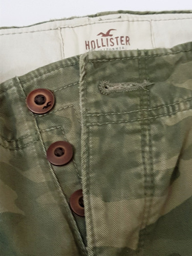 Pantalon Cargo Camuflado Hollister Abercrombie & Fitch 28x30
