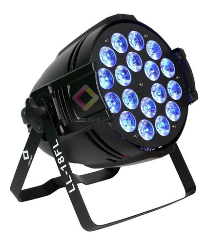 Fly Case Com 8 Canhões Led Par Full 18x18w Rgbwauv Led Par