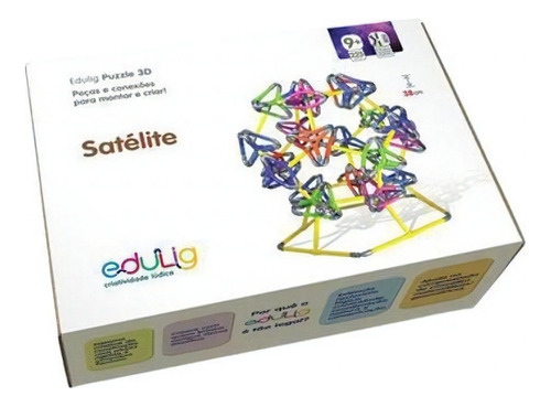 Quebra-cabeça Edulig Puzzle 3d Satélite - 225 Peças