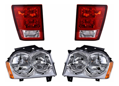 Faros Con Calaveras Depo Jeep Grand Cherokee 2005 A 2010