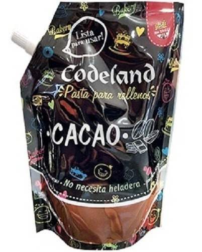 Pasta Relleno Codeland Cacao X 500gr  Sin Tacc