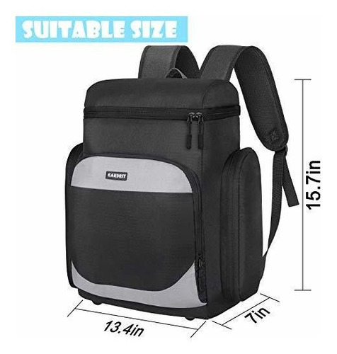 Imagen 6 de 7 de Mochila Térmica Gardrit Multibolsillos A Prueba De Fugas,