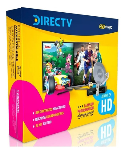 Antena Directv Hd Prepago Sin Abono Kit Autoinstalable 46 Cm