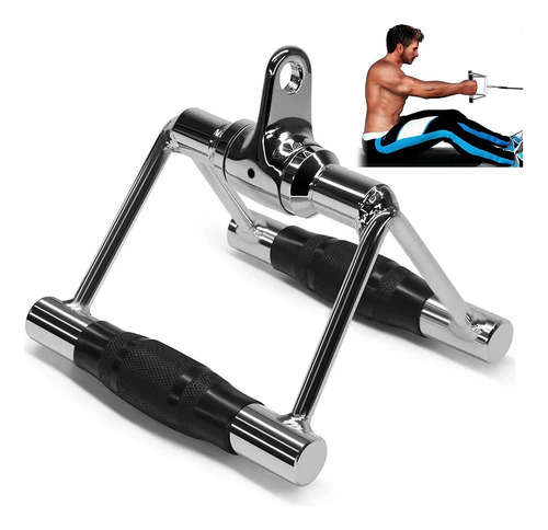 Maneral Agarradera Jaladera Doble D Polea Gym Con Protector