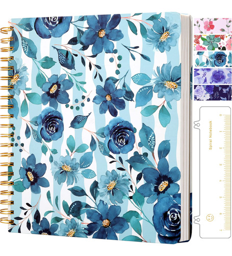 Cagie Cuaderno En Espiral Para Mujeres Y Nias, 8.5 X 11 PuLG