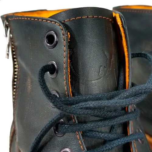 Botas Rider Borcegos Reforzados De Cuero Con Suela Febo Sw