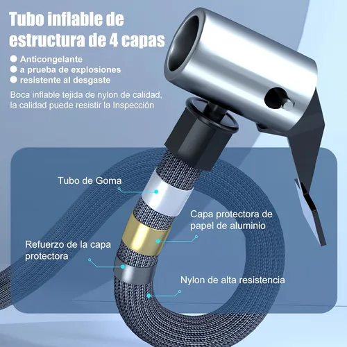 Compresor Portátil De Aire Inflador Neumático Eléctrico Auto