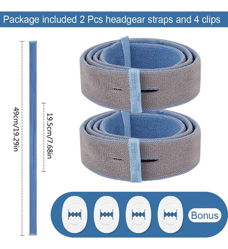 (2 #mold) Correas Para Almohada Nasal Resmed Airfit P10, Dia