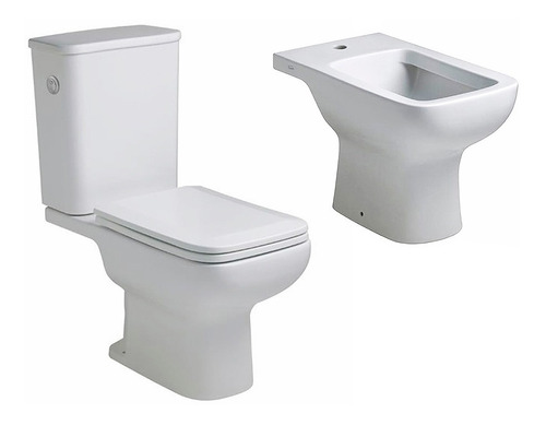 Baño Ferrum Trento Inodoro Lgo Deposito Tapa Bidet 1ag Cuota