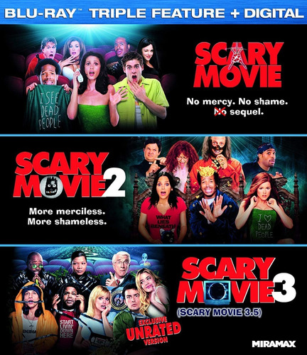 Blu-ray Scary Movie Trilogia / Incluye 3 Films
