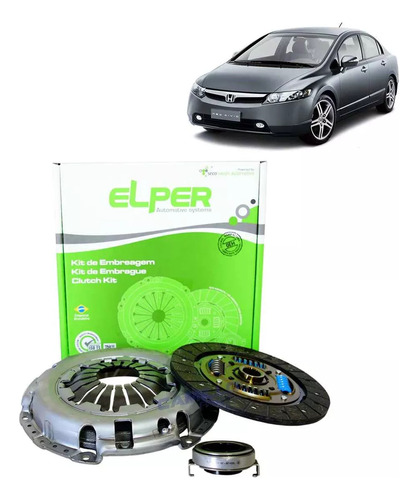 Kit Embreagem Honda Civic 2.0 16v Si 2007 Em Diante - Elper