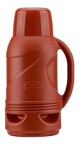 Garrafa Térmica Café Chá Portátil Invicta 500ml 5h Quente Cor Vermelha