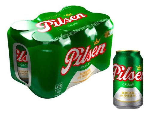 Cerveza Pilsen 6 Pack Lata 355ml