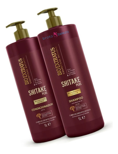 Shampoo | Condicionador Shitake Plus Ação Reconstrutiva 2x1l