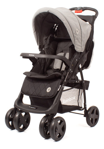 Cochecito Para Bebé Carrito Rainbow Dinamic Color Gris Color del chasis Negro