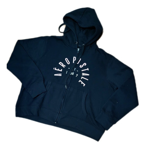 Buzo Aeropostal Negro Hoodie Unisex