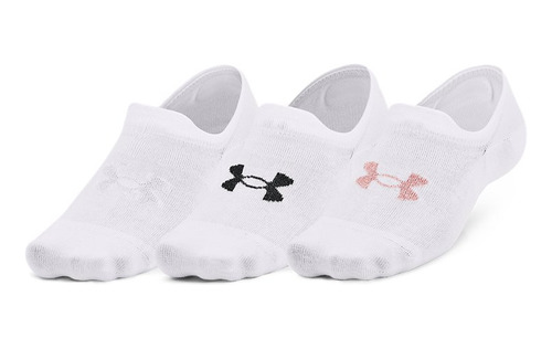 Medias Under Armour Essential Ultralow 3 Pk-blanco