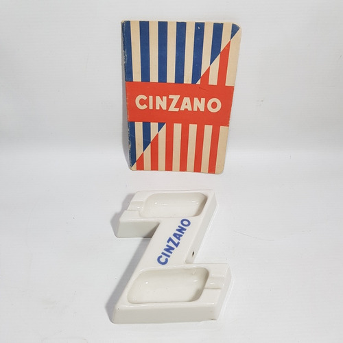 Antiguo Cenicero Cinzano + Libreta Impecable Raro Mag 61260