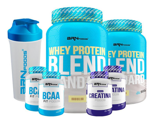 Kit 2 Whey Blend 900g+ 2 Premium Creatina