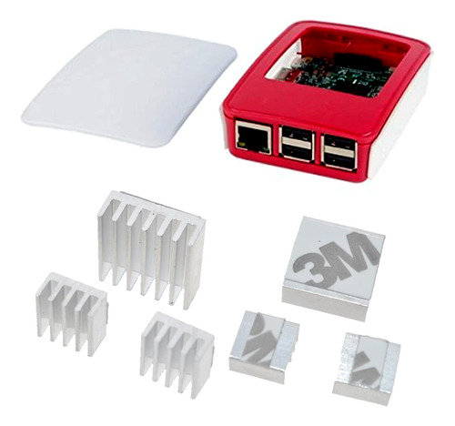 Caja Case Para Raspberry Pi 3 3b 3b+ Y 3 Disipadores