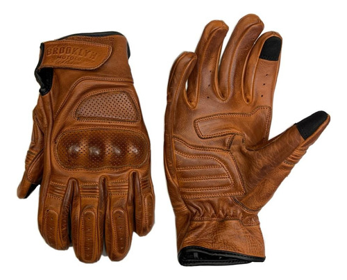 Guantes Brooklyn Riders Winslow Cuero Protecciones + Tactil