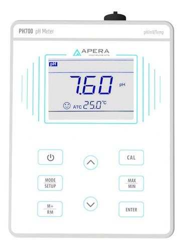 Peachímetro Digital Medidor De Ph Mv Temperatura Apera Ph700