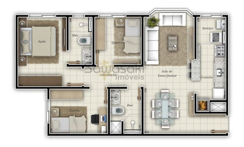 Apartamento A Venda No Bairro Ecoville Em Curitiba - Pr. - A-1762-1
