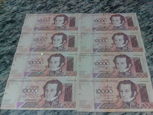 Colección De Billetes Venezolanos Antiguos Varios