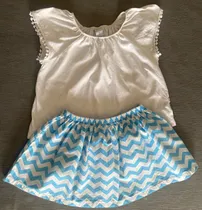 Comprar Conjunto Pollera Y Remera Manga Corta Cheeky Talle 8 Niñas