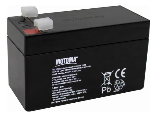 1 X Bateria Recargable 12v 1.2ah Motoma Selladas San Martin