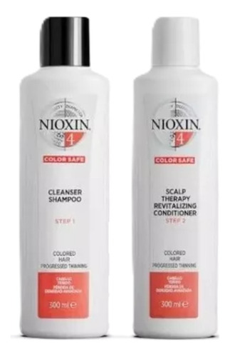 Shampoo + Acondicionador Nioxin N° 4 De Tratamiento Capilar