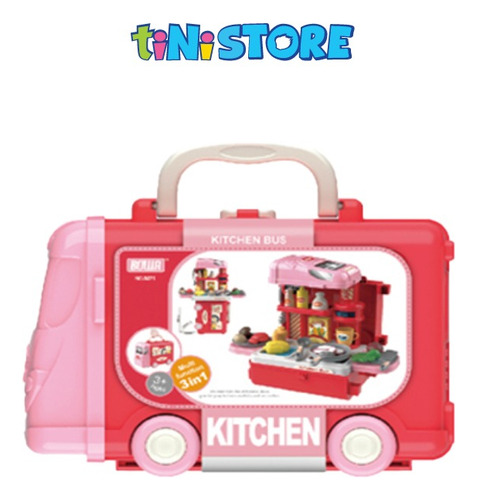 Imagen 2 de 3 de Juego De Cocina De Juguete 3 En 1 Kitchen Bus