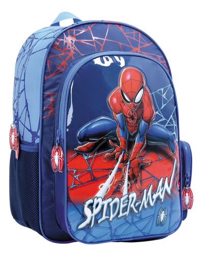 Mochila Spiderman Con Relieve 16 Pulgadas Marvel Escolar