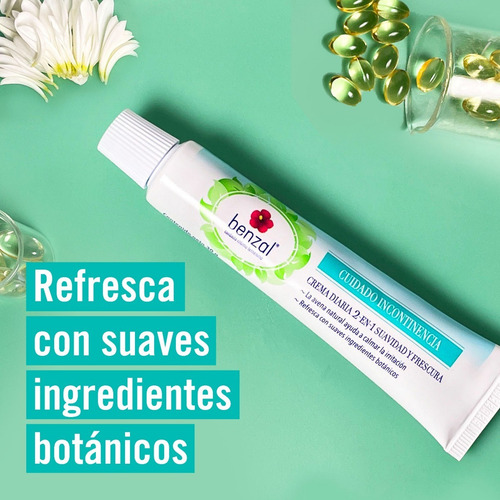 Benzal Crema Íntima Diaria 2 En 1 Cuidado Incontinencia