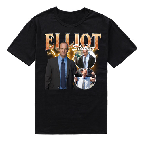 Playera Detective Elliot La Ley Y Orden Ícono Serie Policial