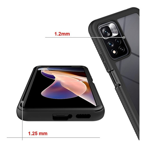 Imagen 5 de 7 de Case Protector Redmi Note 11 Pro Plus 5g - Anti Impacto