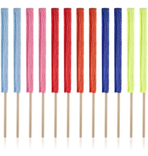 12 Piezas De Plumeros De Microfibra Para Limpieza, Mini Pali