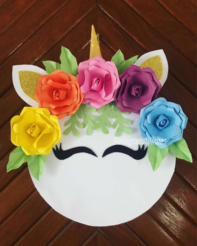 Piñata Unicornio Para Cumpleaños. Allegracotillones.