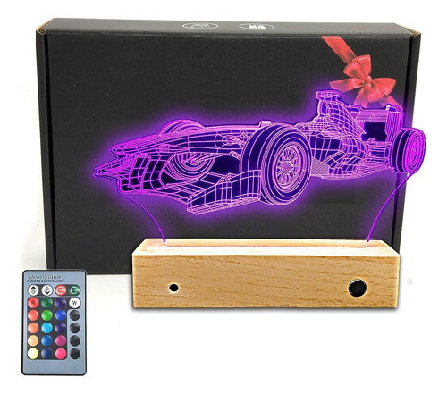 Marzius Race Sports Car Roadster 3d Illusion Led Lámpara De 