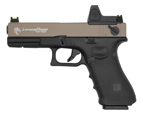 Pistola Airsoft Leviathan Arms P18c Tan/bk + Reddot 