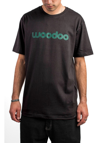 Imagen 1 de 2 de Remera Woodoo Bh Logo - Negro/verde