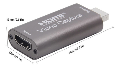 Imagem 3 de 7 de Placa De Caputura Hdmi Usb 3.0 1080p 60hz Awg26