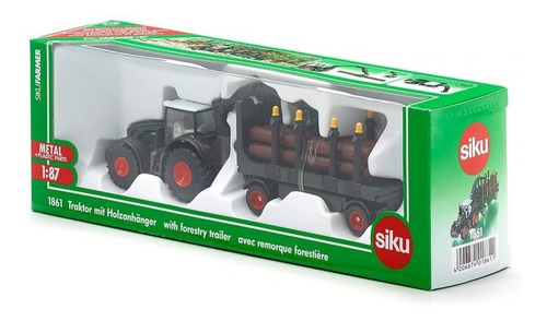 Fendt 939 Con Trailer Forestal By Siku # 1861     1/87