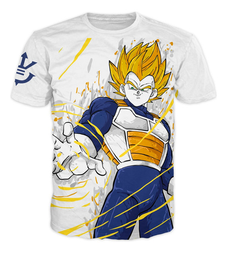 Camiseta De Dragon Ball Z Vegeta Drdo Adultos / Niños Ref.16