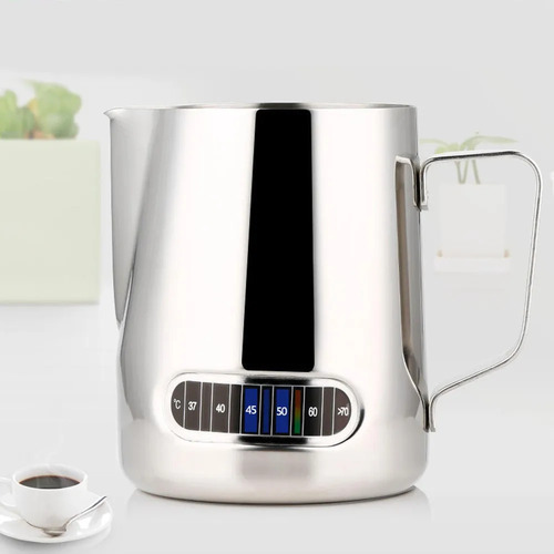 Jarra De Café 600 Ml De Acero Inoxidable Espumar Leche Con