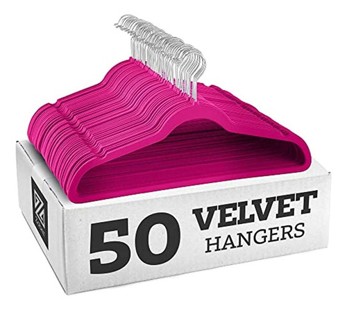 Zober Premium Quality Space Saving Velvet Hangers Strong And
