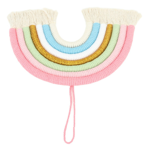 Rainbow Wall Decor Macrame Woven 7 Colors Hand Woven Hanging